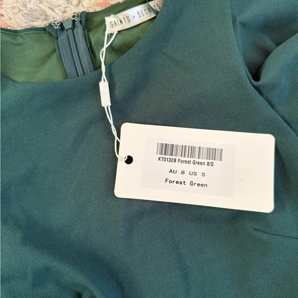 Saints & Secrets Cupid's Bow Ruffle Shoulder Bodycon Dress small NWT cocktail - Picture 8 of 8